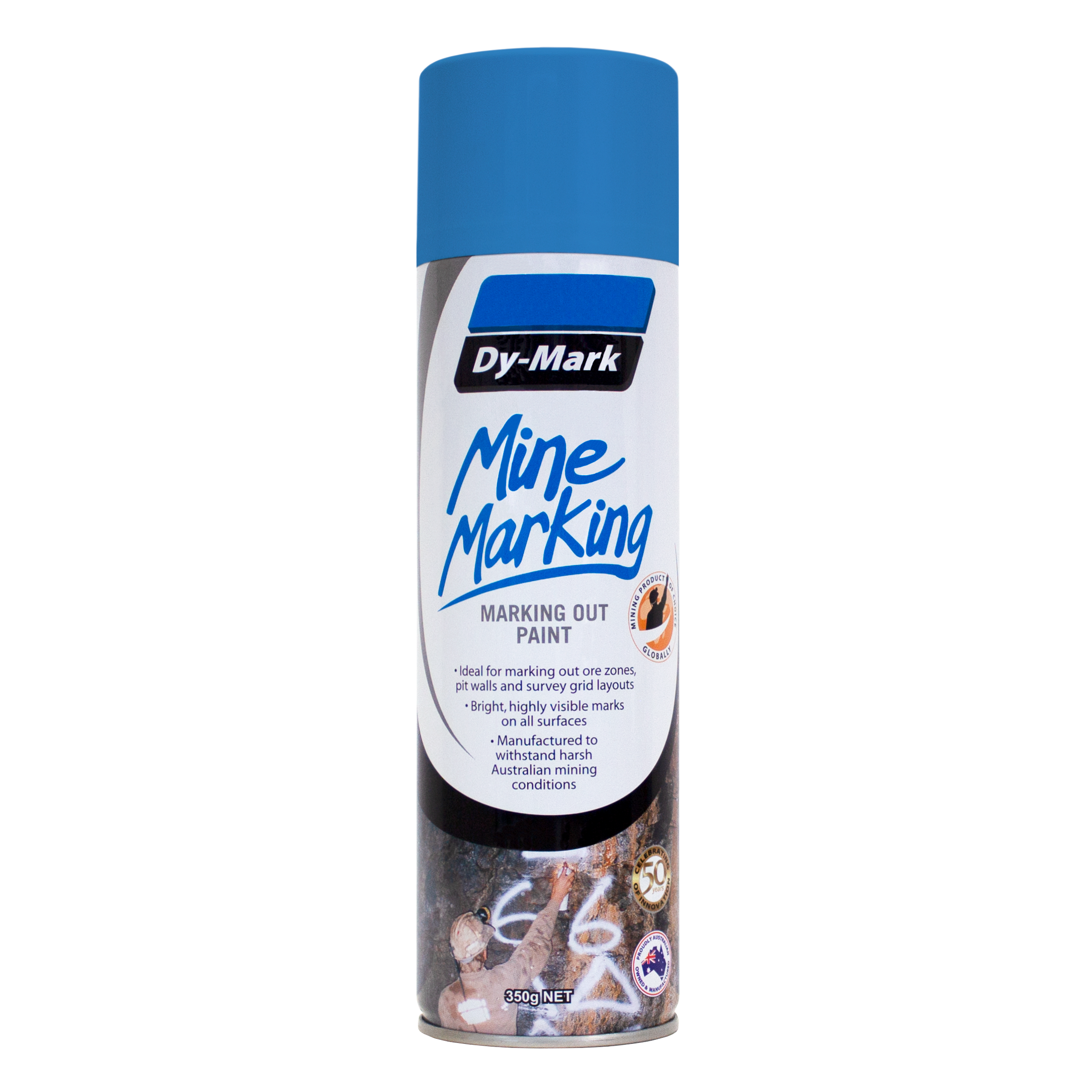 Dy-Mark - Mine Marking Horizontal F/Blue 350g | 38013523