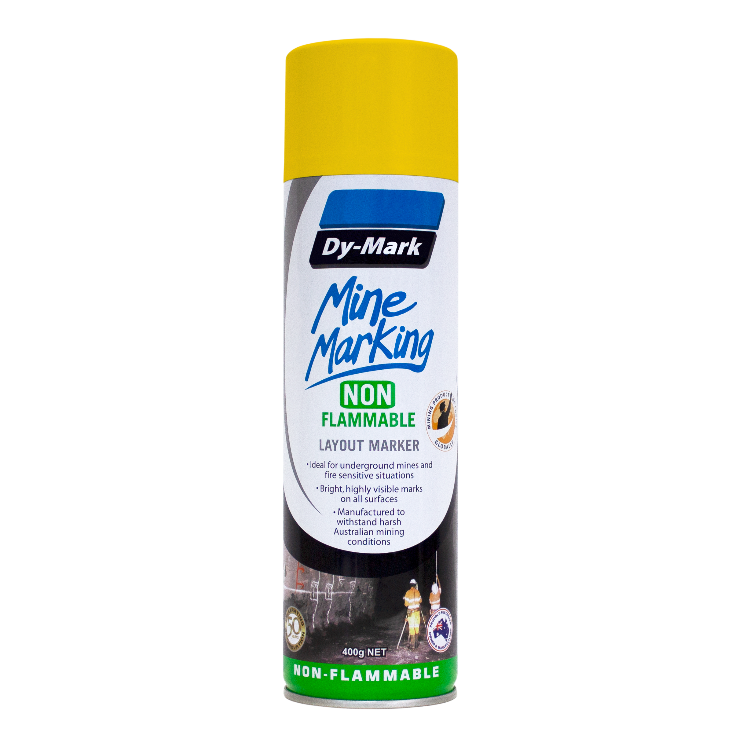 Dy-Mark - Mine Marking Non-Flammable Hz Yellow 400g | 38023505