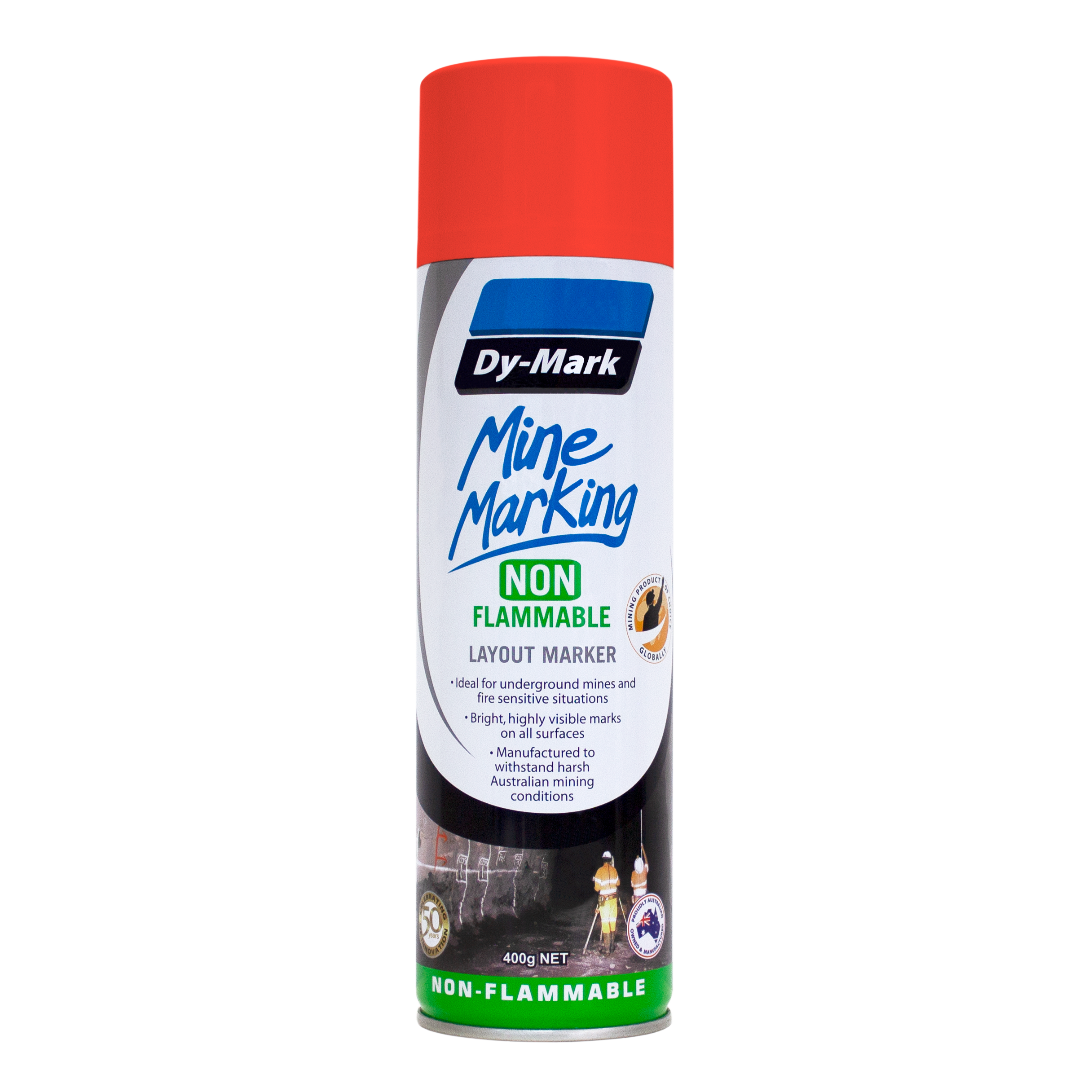 Dy-Mark - Mine Marking Non-Flammable HZ FL Orange 400g | 38023526
