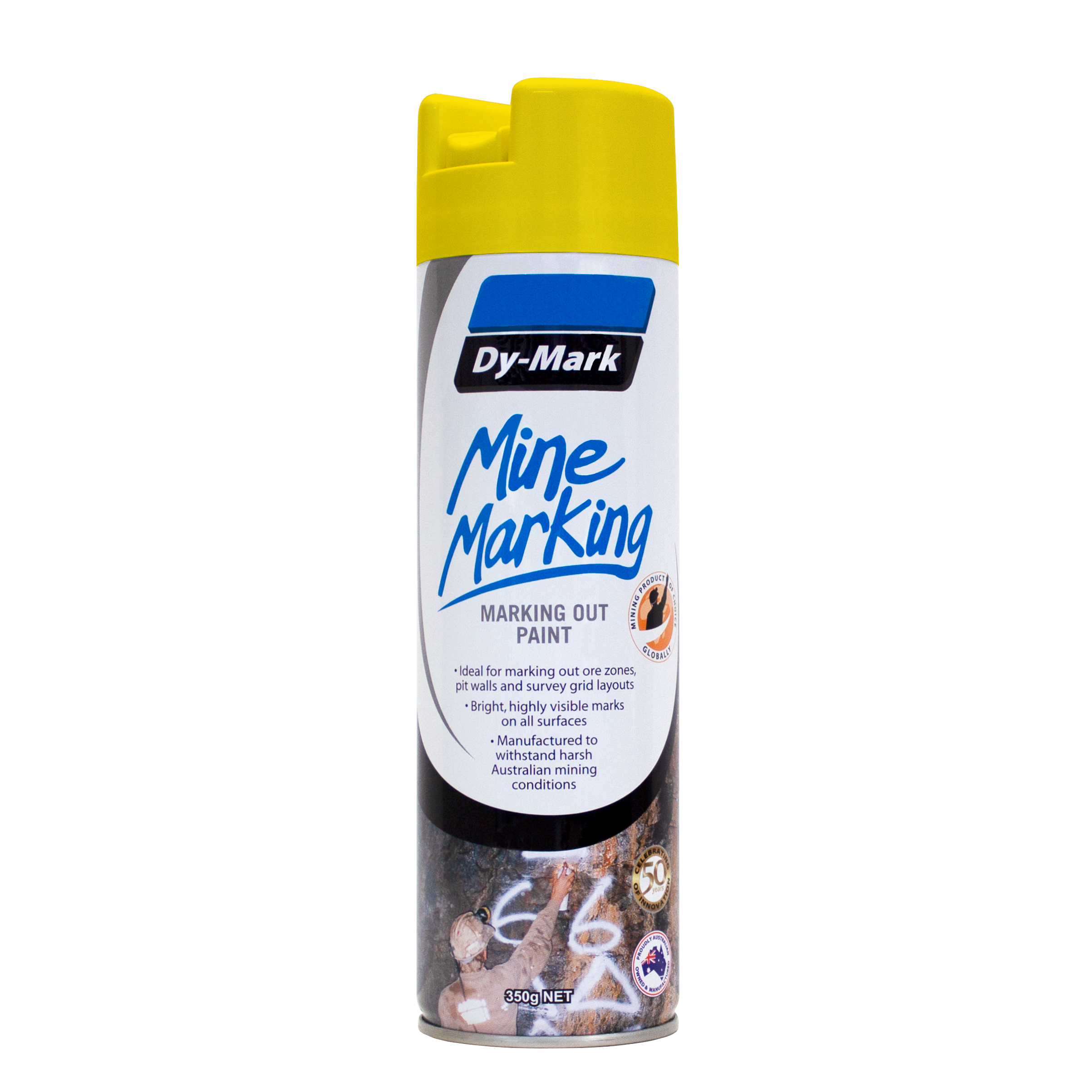 Dy-Mark - Mine Marking Vertical Yellow 350g | 38033505