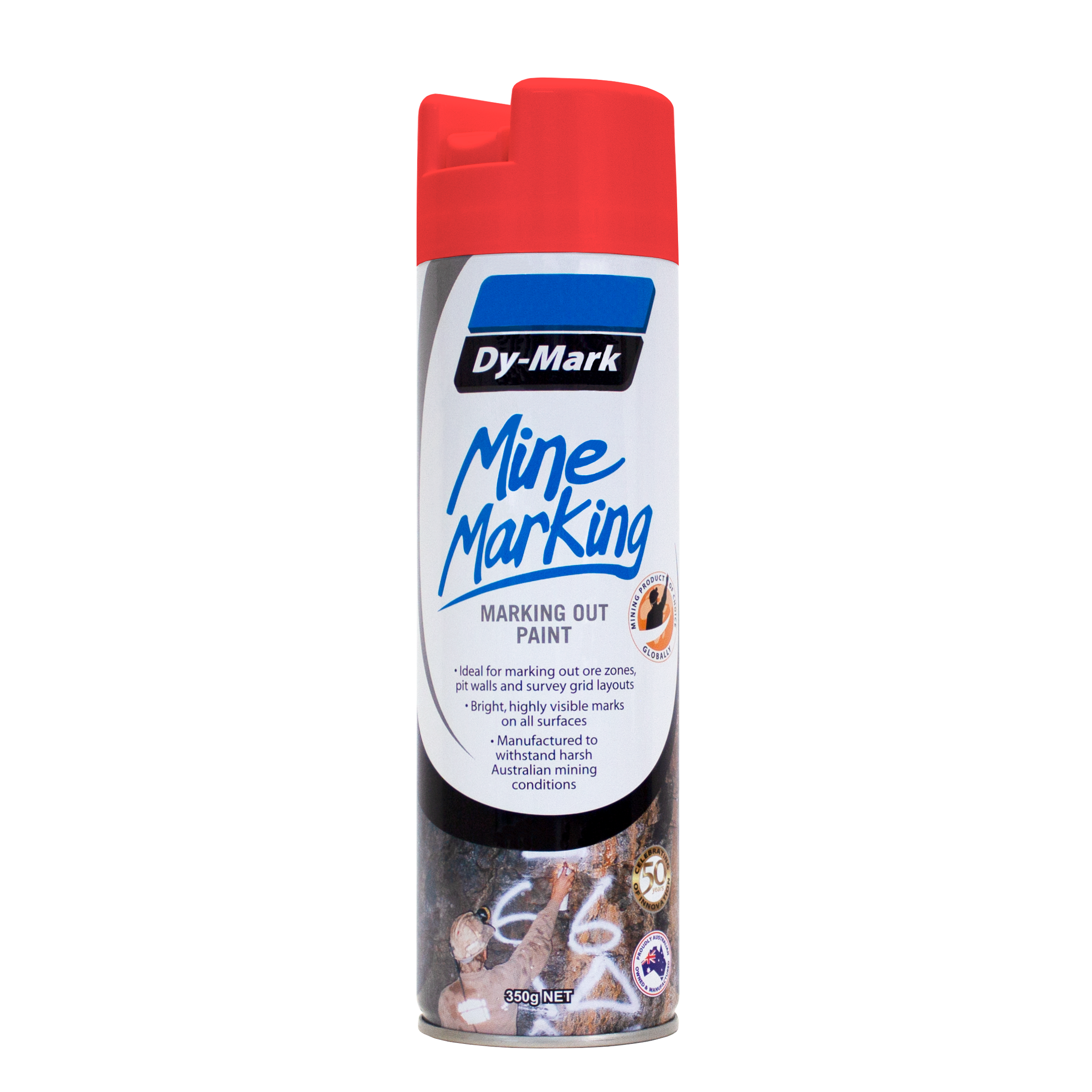Dy-Mark - Mine Marking Vertical F/Red 350g | 38033522