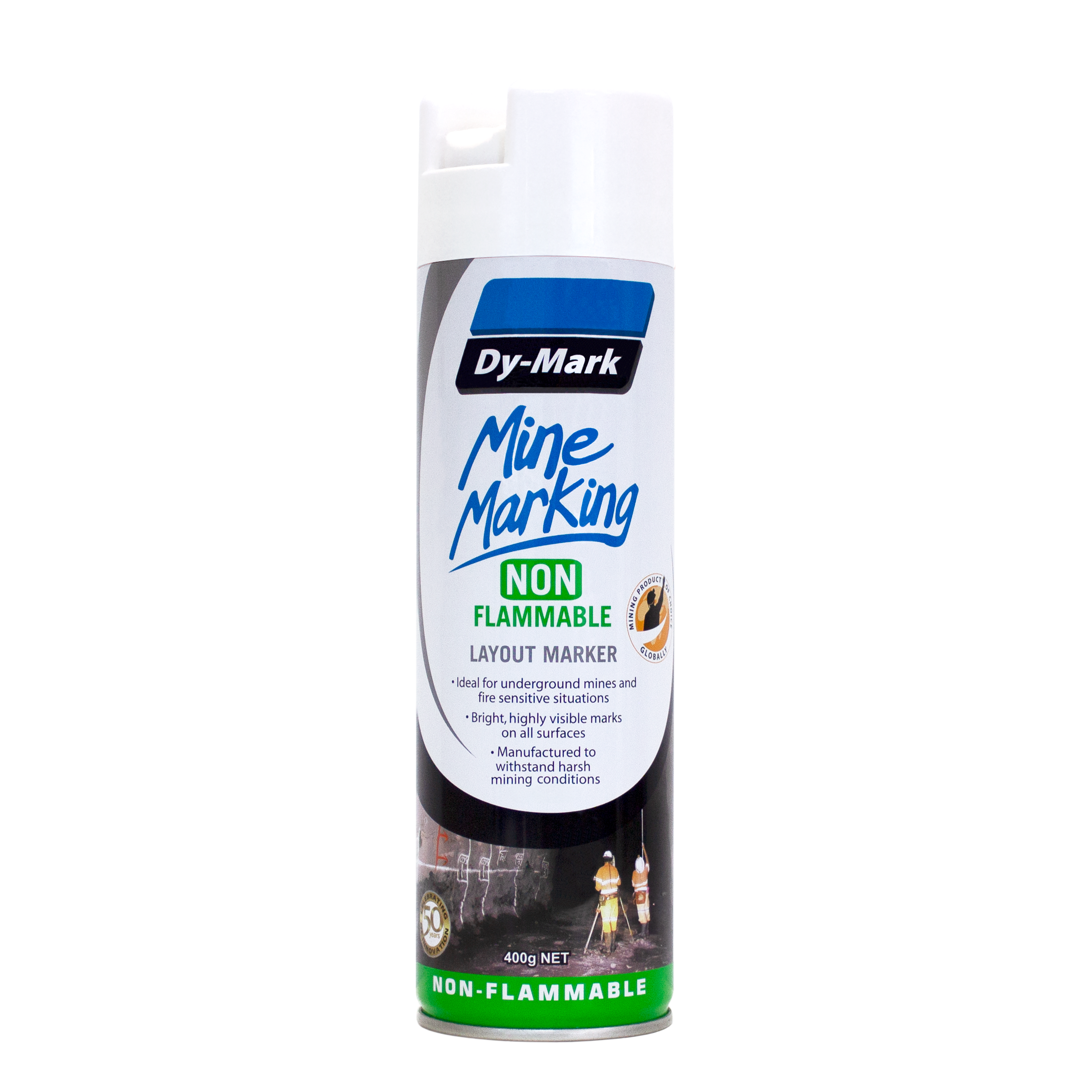 Dy-Mark - Mine Marking Non-Flammable Vert White 400g | 38043511