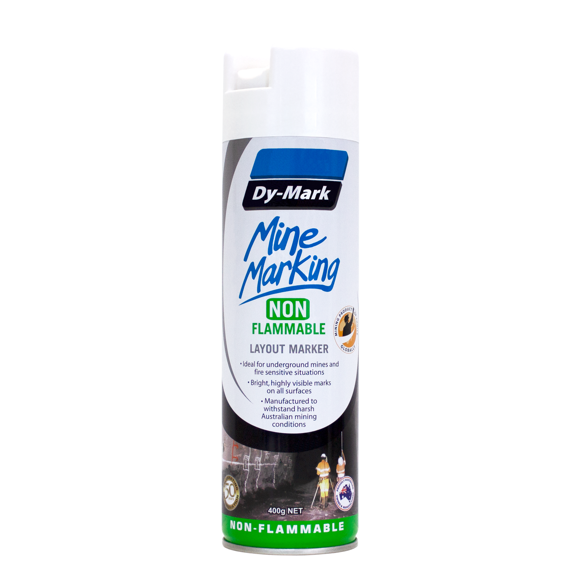 Dy-Mark - Mine Marking Non-Flammable Vert White 400g | 38043511