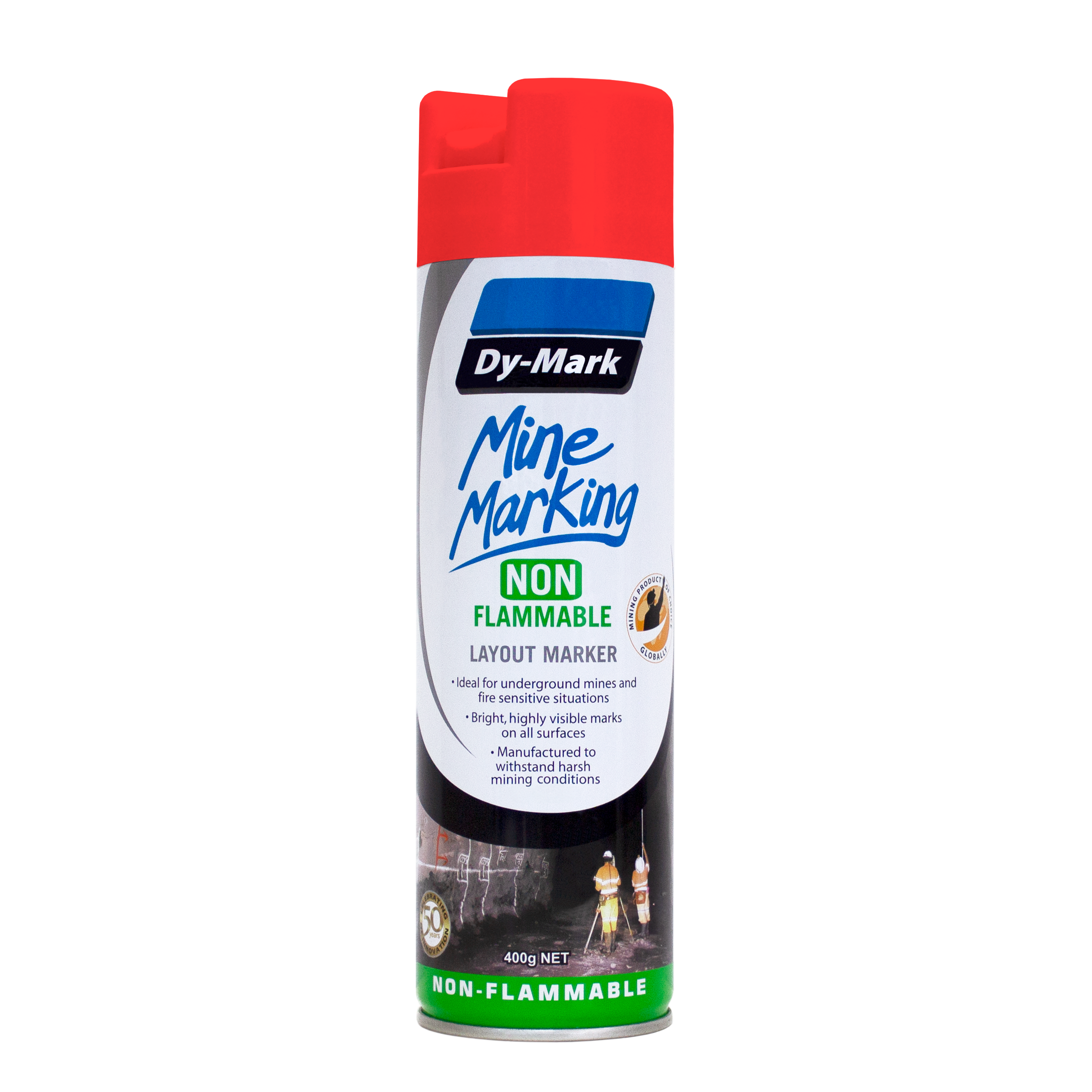 Dy-Mark - Mine Marking Non-Flammable Vert F/Red 400g | 38043522
