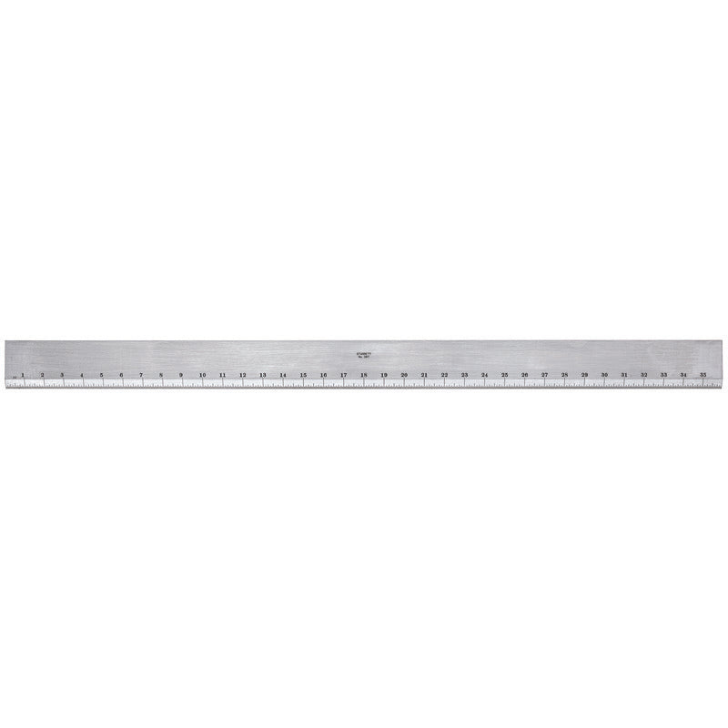 Starrett - Steel Straight Edge Bevelled With 32nd Grads 36in (900mm) | 387-36