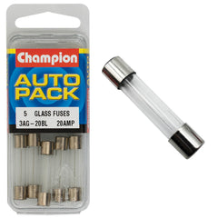 Champion - Fuses - Glass - - 20Amp | 3AG-20BL