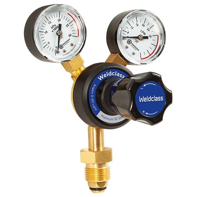 Weldclass - Regulator Argon PLATINUM Twin-Guage 0-28 LPM | 4-AR1