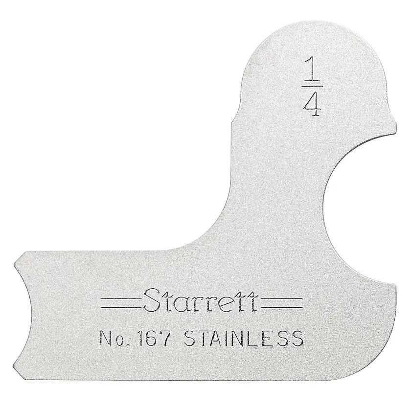 Starrett - Radius Gauge 1/4in | 167-1/4
