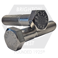 Brighton Best - 3/8"-16x4 1/2" (PT) UNC - HEX CAP SCREWS COARSE STAIN A4 (316) | 401164