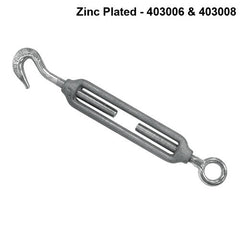 Austlift - Turnbuckle Forged GAL Hook/Eye JIS 10mm End fittings are zinc plated | 403010