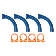 Precision Specialty Tools - LOC-LINE 1/4 INCH SYSTEM HOSE EXTENDED ELBOW + CLAMPS | 40474