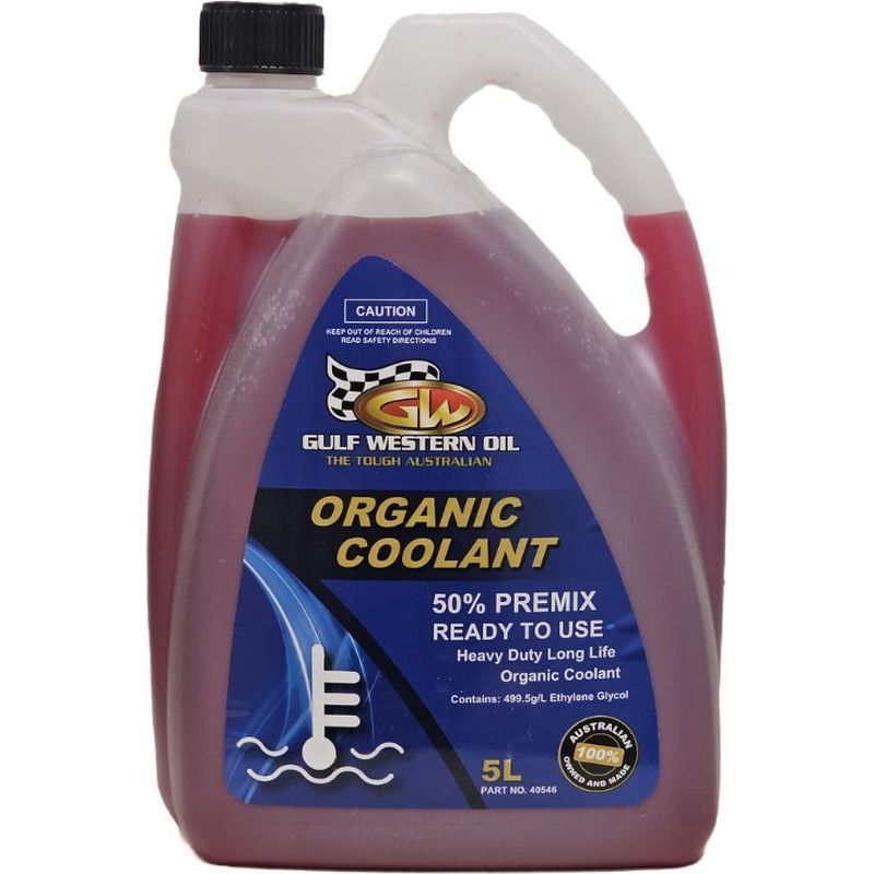 Gulf Western - Long Life Coolant Organic Premix Red 5L | 40546