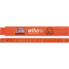 Wiha - Folding Ruler, 2M Metric, 10 Segments With Integrated Cable Holder | WH-42068