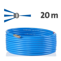Powerblast - Pipe Cleaning Hose 20m with Forward Jet  Nozzle KNF055 & quick release fitting D12 | 125502-F
