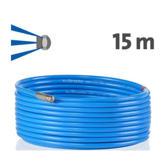 Powerblast - Pipe Cleaning Hose 15m with Forward Jet  Nozzle KNF055 & quick release fitting D12 | 125501-F