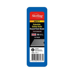 STERLING Round Point Blade for Side-Slide Knife Tube (x10) | 412BP-4
