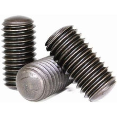 BBI - #8-32x1" - Imperial Grub (socket Set) Screw Oval Point Thermal Black Oxide UNC | 605162