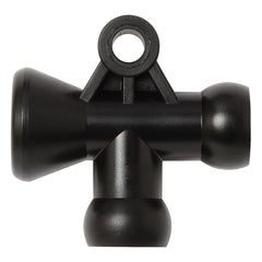 Precision Specialty Tools - LOC-LINE 1/4 INCH SYSTEM T FITTING BLACK (pkt of 2) | 41416-BLK