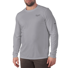 Milwaukee - WORKSKIN Lightweight Shirt Long Sleeve Grey - L | 415G-L