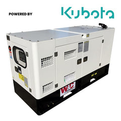Welling & Crossley - 25kVA Single Phase St&by Diesel Generator with Kubota Engine with 90L Tank | ED25KYE
