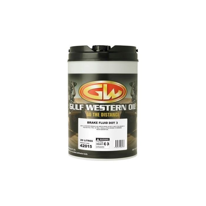 Gulf Western - Dot 3 Brake Fluid 20L | 42015