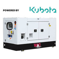 Welling & Crossley 14.5 kVA Three Phase Standby Diesel Generator with Kubota Engine with 90L Tank