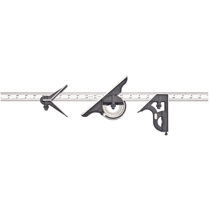 Starrett - SQUARE COMBO SET CAST IRON 24IN 4R | 435-24-4R
