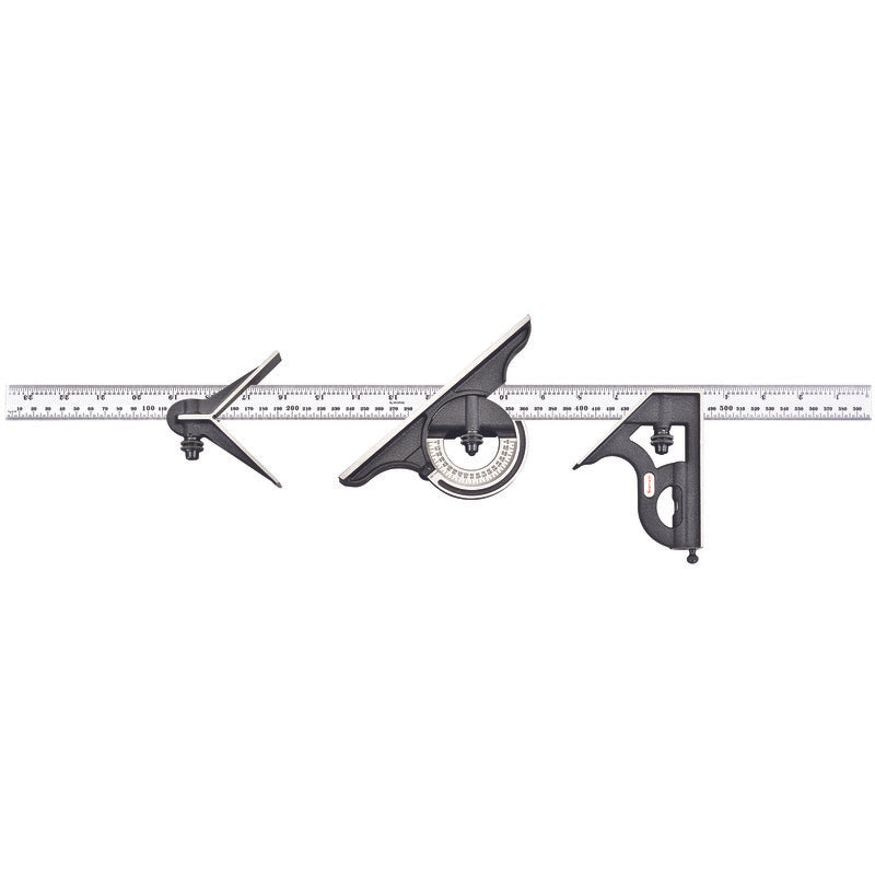 Starrett - SQUARE COMBO SET METRIC/ENG 600MM-23 1/2IN | 435ME-600