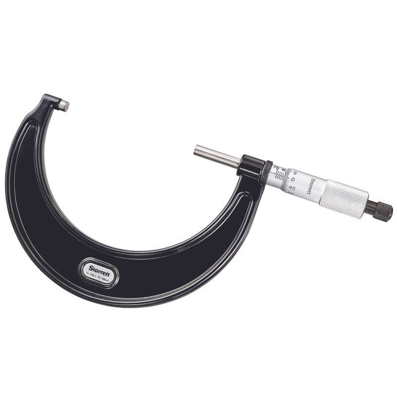 Starrett - Micrometer 75-100mm 0.01mm Grad Carbide Faces | 436.1MXRL-100