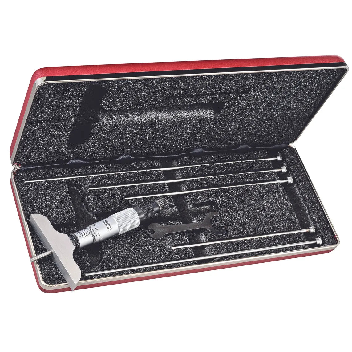 Starrett - Depth Gage 0-150mm Range 63.5mm Base 6 Rods Case | 440MZ-150RL