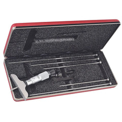 Starrett - Depth Gage 0-6in Range 2 1/2in Base 6 Rods Case | 440Z-6L