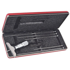 Starrett - Depth Gage 0-6in Range 2 1/2in Base 6 Rods Case | 440Z-6RL