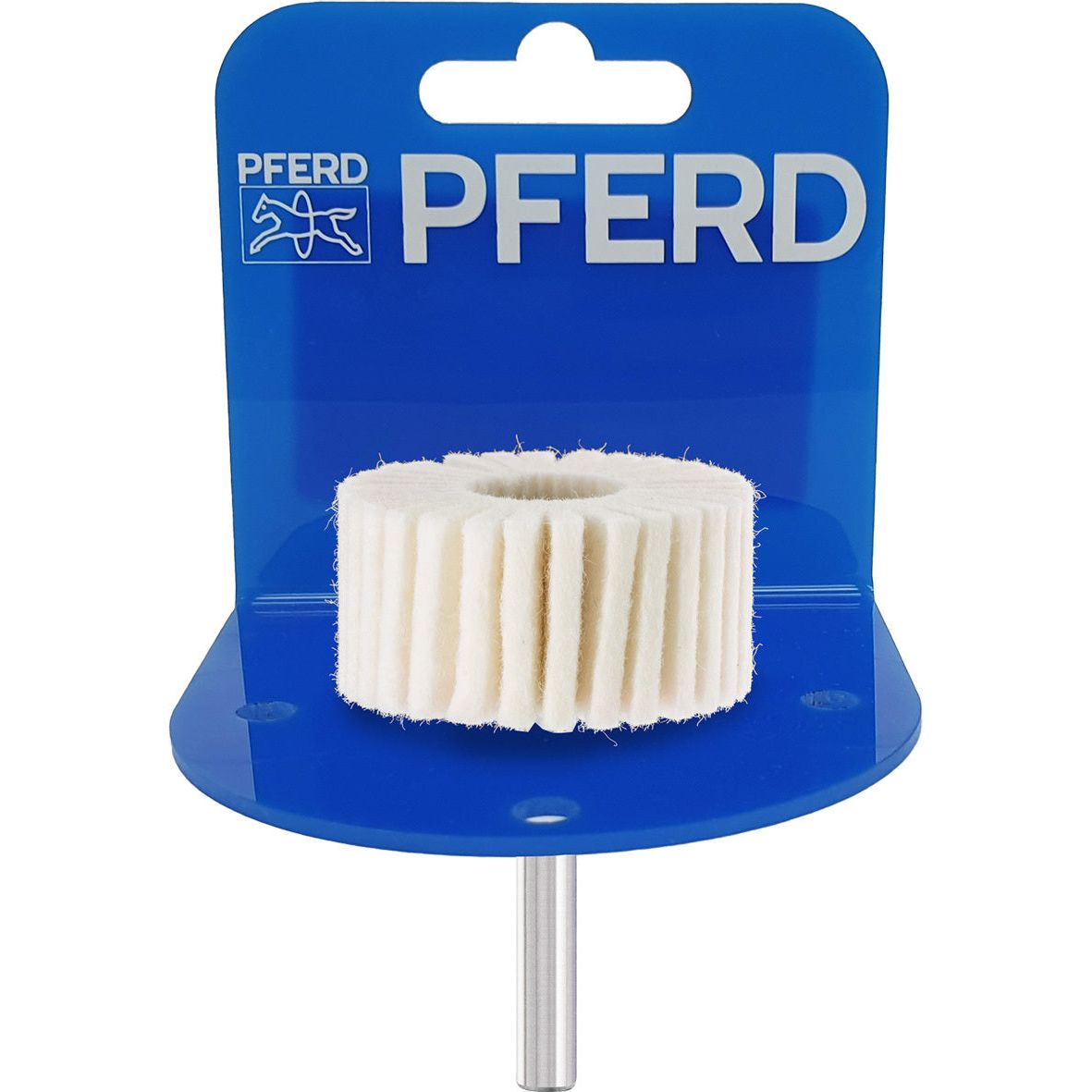 PFERD - POS Mounted Felt Flap Wheel 6mm Shank FLS 4020/6 SOFT | 44384020 5