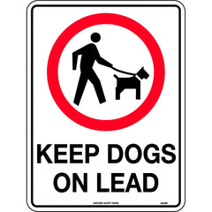 Uniform Safety Signs - 300x225mm - Poly - Keep Dogs On Lead | 443MP
