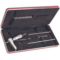 Starrett - Depth Gage 0-3in Range .001in Grad 3 Rods Case | 443Z-3RL