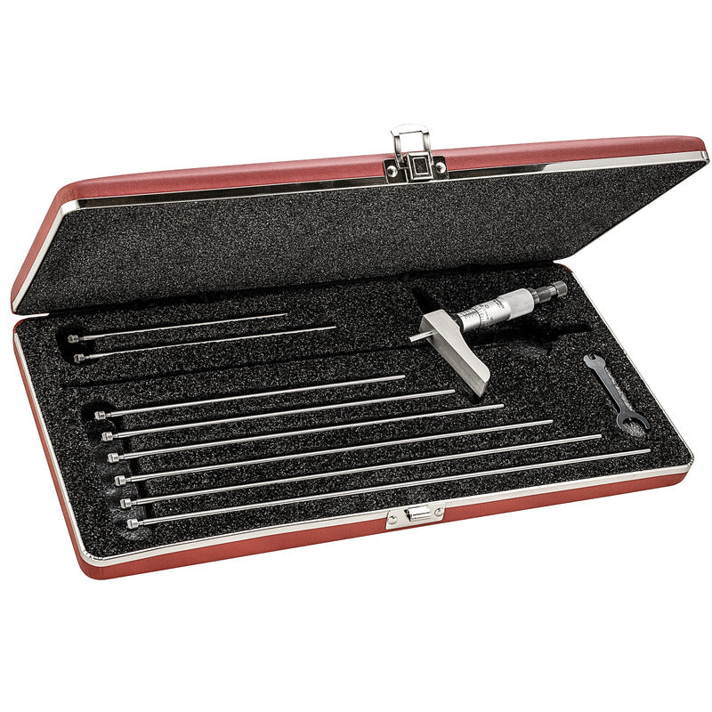 Starrett - Depth Gage 0-9in Range .001in Grad 9 Rods Case | 443Z-9RL