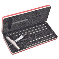Starrett - Depth Gage 0-150mm Range 100mm Base 6 Rods Case | 445MBZ-150RL