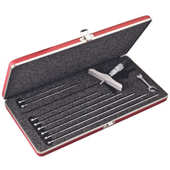 Starrett - Depth Gage 0-225mm Range 100mm Base 9 Rods Case | 445MBZ-225RL