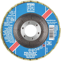 PFERD - POLIVLIES Surface Conditioning Flap Disc PVL 115 A Medium - Maroon | 44694102 1