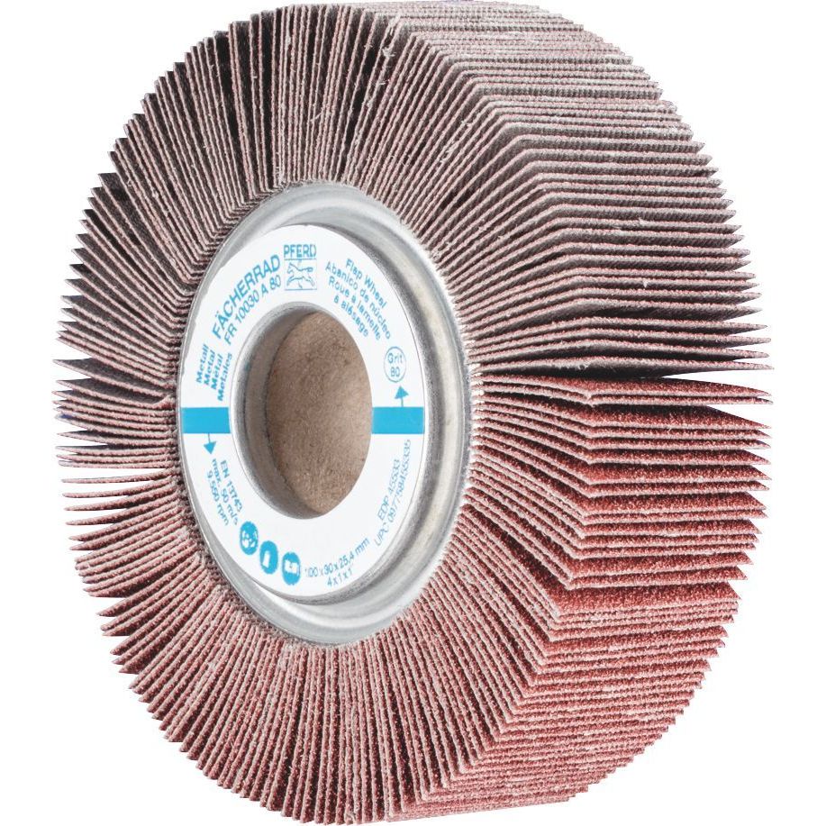 PFERD - Flap Wheel - Unmounted Type - Aluminium Oxide FR 10030/25.4 A 80 Grit | 44710081 2