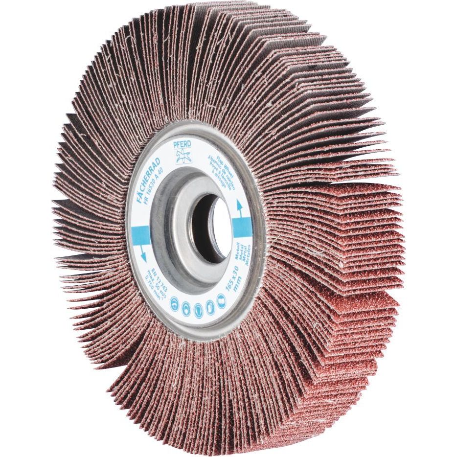 PFERD - Flap Wheel - Unmounted Type - Aluminium Oxide FR 16530/25.4 A 40 Grit | 44732041 2