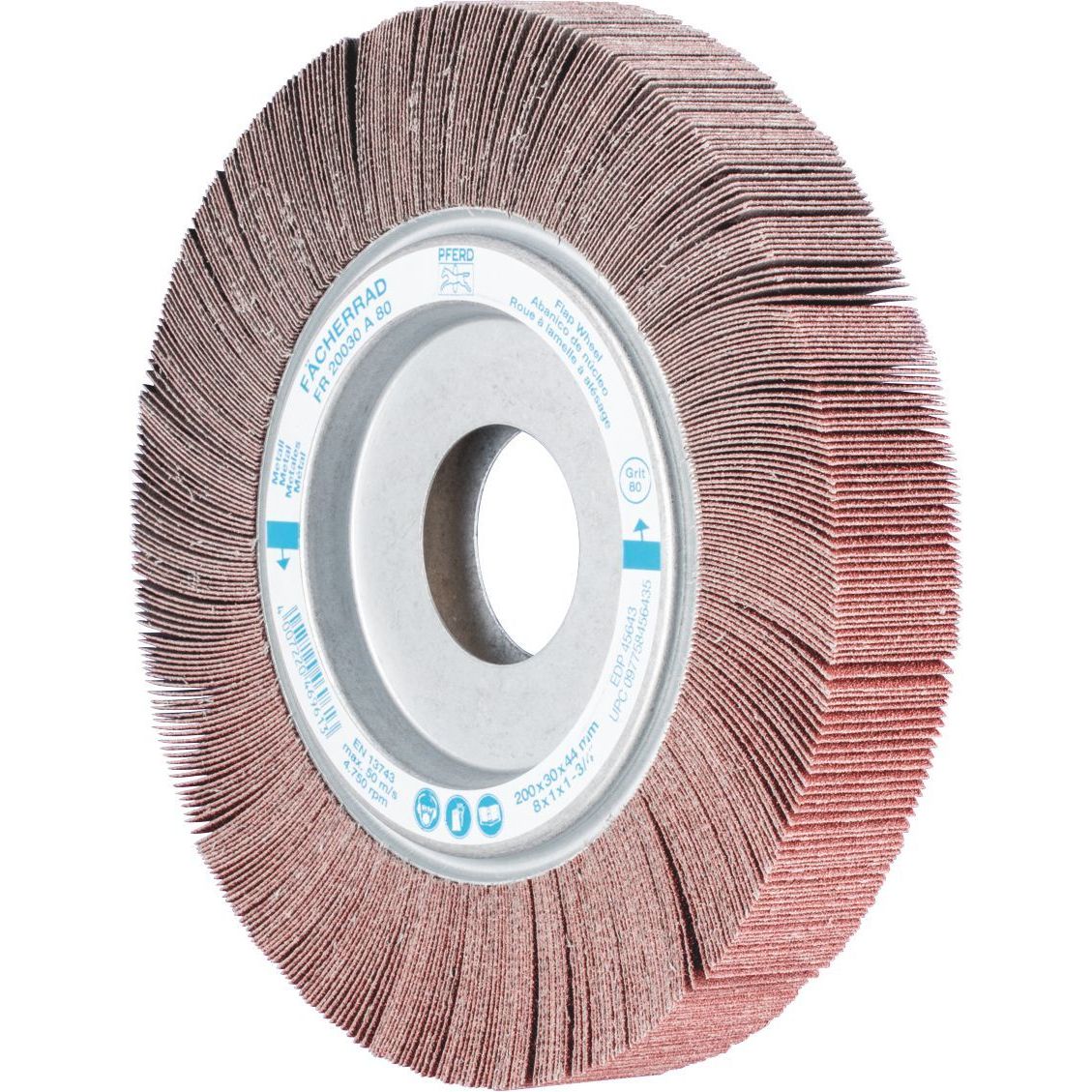 PFERD - Flap Wheel - Unmounted Type - Aluminium Oxide FR 20030/44.0 A 80 Grit | 44736081 2