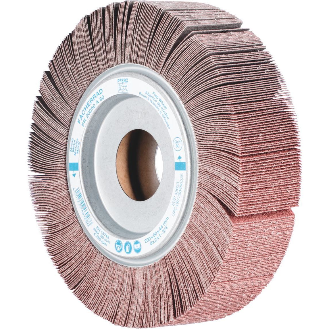PFERD - Flap Wheel - Unmounted Type - Aluminium Oxide FR 20050/44.0 A 80 Grit | 44738081 2