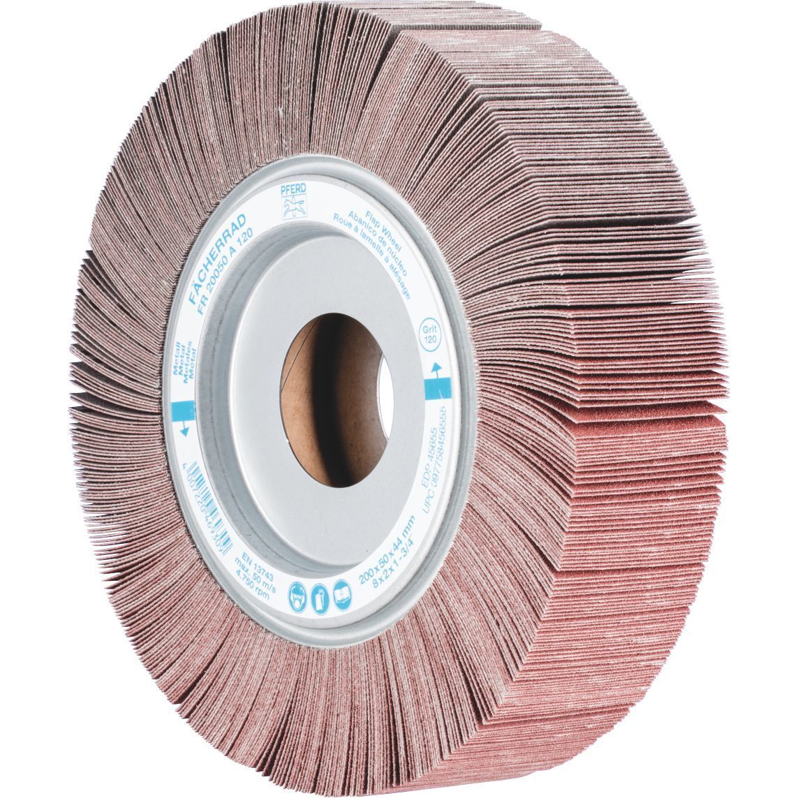 PFERD - Flap Wheel - Unmounted Type - Aluminium Oxide FR 20050/44.0 A 120 Grit | 44738121 2
