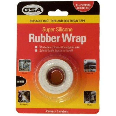 GSA - Silicone Rubber Wrap Tape White | 4489