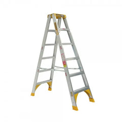 Gorilla - Double Sided A-frame Ladder 1.8m (6ft) Aluminium 180kg Heavy Duty Industrial | SM006-HD