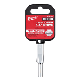 Milwaukee - 1/4" Drive Socket Metric Deep 4mm | 45344010