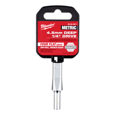 Milwaukee - 1/4" Drive Socket Metric Deep 4.5mm | 45344011