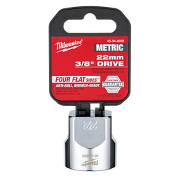 Milwaukee - 3/8" Drive Socket Metric Standard 22mm | 45348022