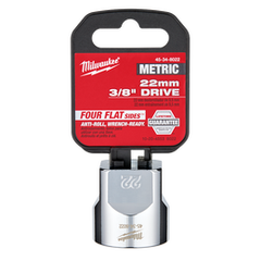 Milwaukee - 3/8" Drive Socket Metric Standard 22mm | 45348022